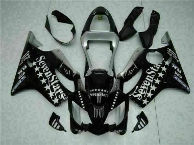 Noir Blanc SevenStarss Carénage Moto CBR 600 F4i 2001-2003
