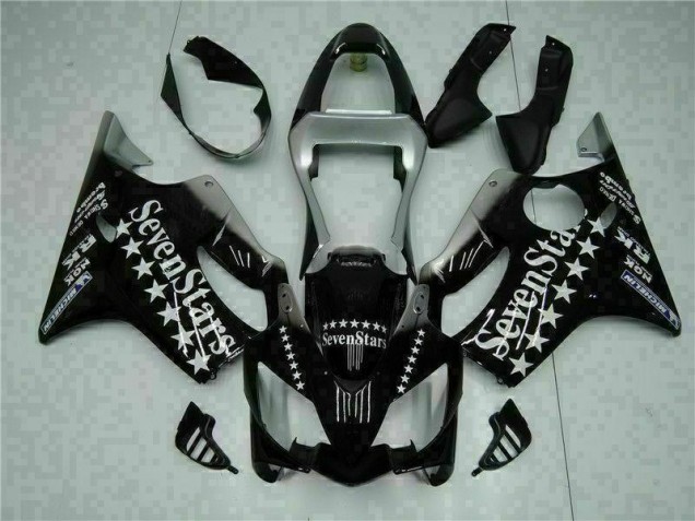 Noir Blanc SevenStarss Carénage Moto CBR 600 F4i 2001-2003 Noir Blanc SevenStarss Carénage Moto CBR 600 F4i 2001-2003