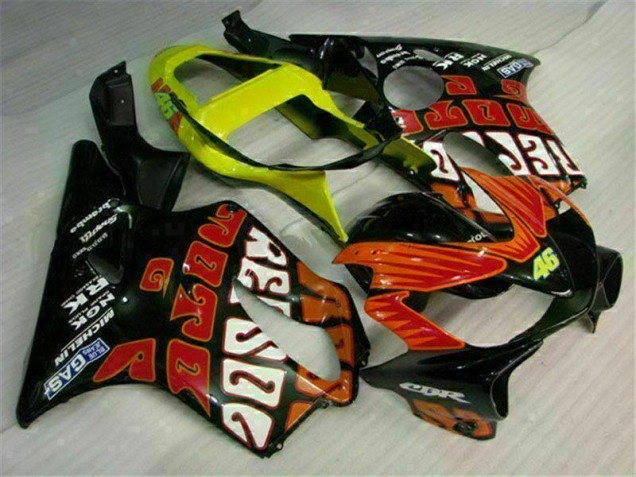 Orange Noir Carénages Moto CBR 600 F4i 2001-2003 Orange Noir Carénages Moto CBR 600 F4i 2001-2003