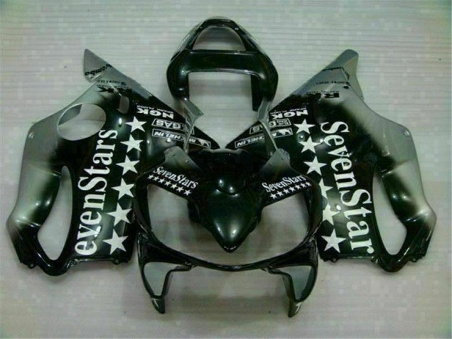 Noir Argent SevenStarss Carénage Moto CBR 600 F4i 2001-2003 Noir Argent SevenStarss Carénage Moto CBR 600 F4i 2001-2003
