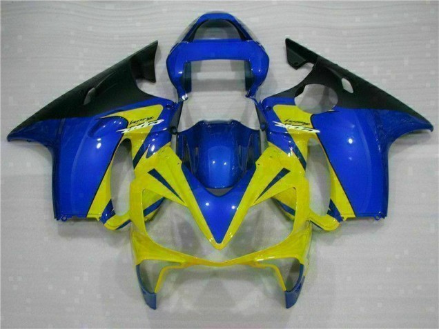 Jaune Bleu Carénage Moto CBR 600 F4i 2001-2003 Jaune Bleu Carénage Moto CBR 600 F4i 2001-2003
