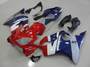 Rouge Bleu Argent Carénage Moto CBR 600 F4i 2001-2003