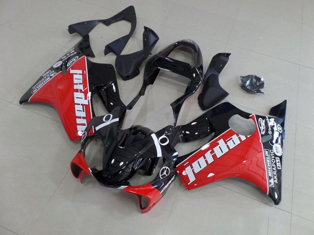 Rouge Jordan Carénage Moto CBR 600 F4i 2001-2003 Rouge Jordan Carénage Moto CBR 600 F4i 2001-2003