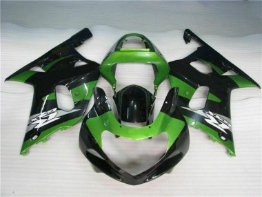 Vert Noir Carénage Moto GSXR 600 / 750 K1 K2 K3 2001-2003