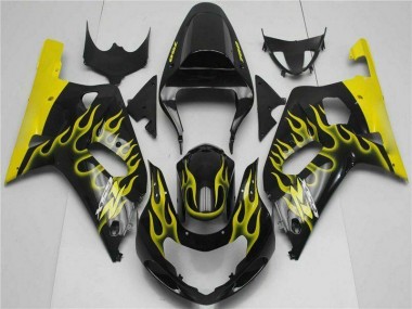Noir Carénage Moto GSXR 600 / 750 K1 K2 K3 2001-2003