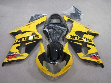 Jaune Noir Carénage Moto GSXR 600 K1 K2 K3 2001-2003