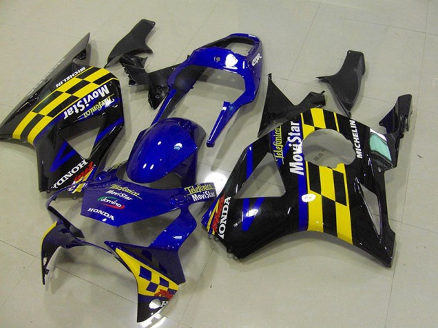 Bleu Movistar Carénage Moto CBR 900 RR 954 2002-2003 Bleu Movistar Carénage Moto CBR 900 RR 954 2002-2003
