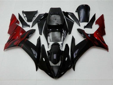 Noir Rouge Carénage Moto R1 2002-2003