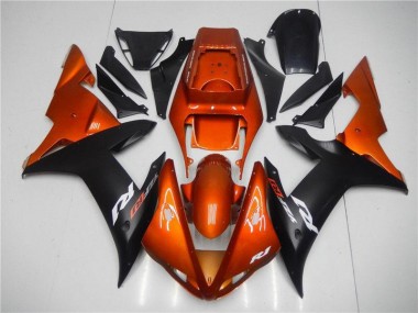 Orange Noir Carénage Moto R1 2002-2003