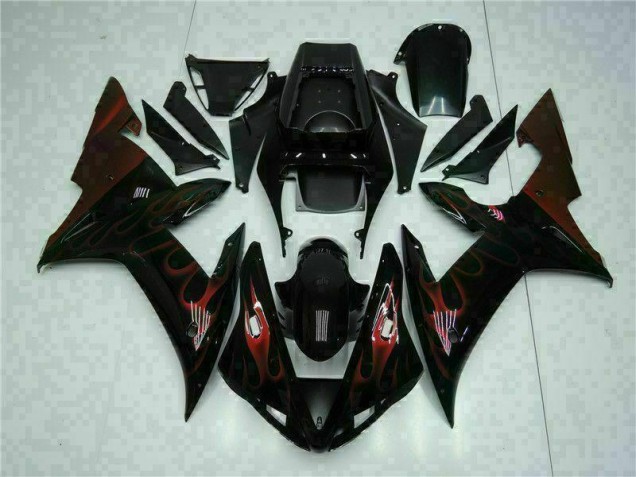Noir Kit Carénages Motos Complet R1 2002-2003 Noir Kit Carénages Motos Complet R1 2002-2003