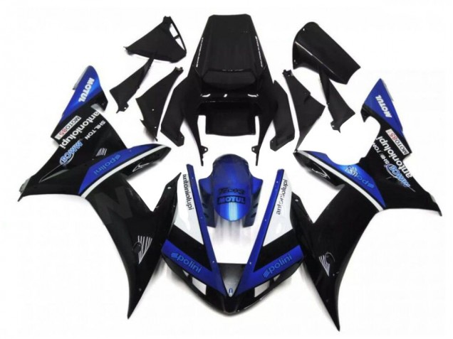 Noir Bleu Carénage Moto R1 2002-2003 Noir Bleu Carénage Moto R1 2002-2003
