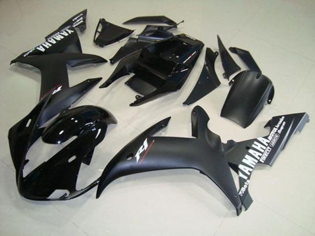 Noir Mat Blanc Carénage Moto R1 2002-2003 Noir Mat Blanc Carénage Moto R1 2002-2003
