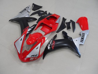 Rouge Matte Argent Carénage Moto R1 2002-2003