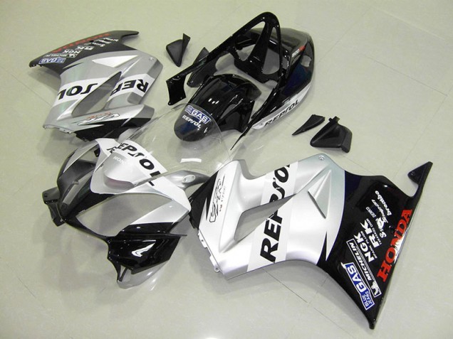Argent Repsol Carénages Moto VFR 800 2002-2013 Argent Repsol Carénages Moto VFR 800 2002-2013