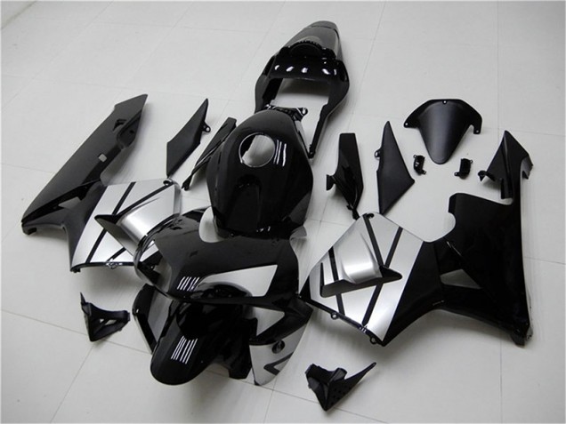 Noir Argent Carénage Moto CBR 600 RR 2003-2004