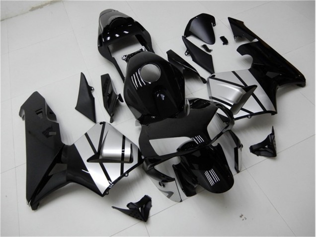 Noir Argent Carénage Moto CBR 600 RR 2003-2004