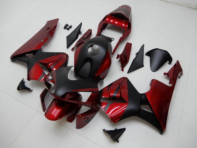 Rouge Noir Carrosserie Moto CBR 600 RR 2003-2004 Rouge Noir Carrosserie Moto CBR 600 RR 2003-2004