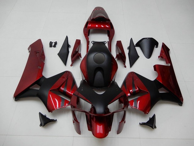 Rouge Noir Carrosserie Moto CBR 600 RR 2003-2004 Rouge Noir Carrosserie Moto CBR 600 RR 2003-2004