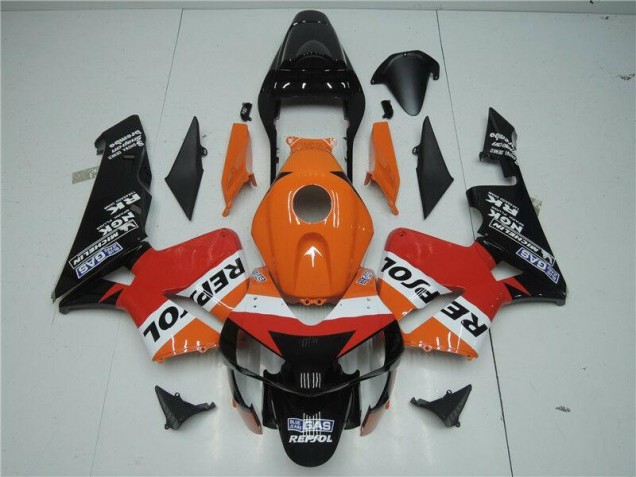 Orange Rouge Noir Repsol Carénage Moto CBR 600 RR 2003-2004
