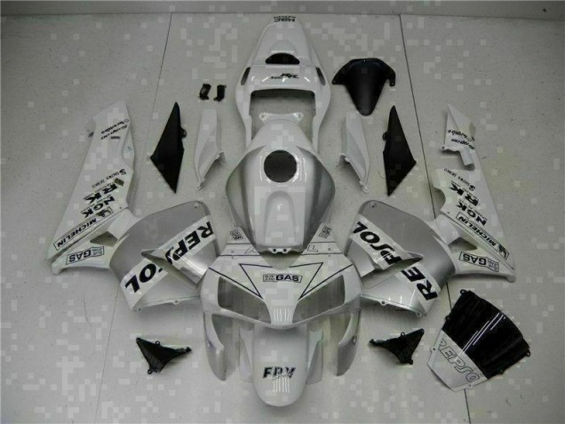 Blanc Repsol Carénages Moto CBR 600 RR 2003-2004 Blanc Repsol Carénages Moto CBR 600 RR 2003-2004