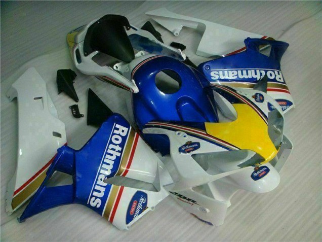 Bleu Blanc Rothmans Carénage Moto CBR 600 RR 2003-2004 Bleu Blanc Rothmans Carénage Moto CBR 600 RR 2003-2004