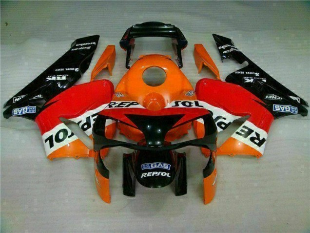 Orange Repsol Carénage Moto CBR 600 RR 2003-2004 Orange Repsol Carénage Moto CBR 600 RR 2003-2004