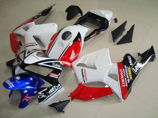Blanc Noir Rouge Lee Carénage Moto CBR 600 RR 2003-2004