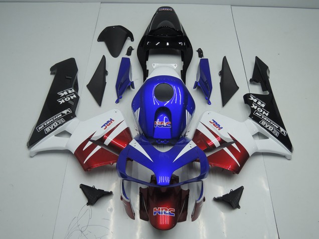 Dark Rouge Bleu Carénage Moto CBR 600 RR 2003-2004 Dark Rouge Bleu Carénage Moto CBR 600 RR 2003-2004