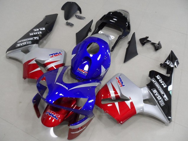 Rouge Argent Bleu Carénage Moto CBR 600 RR 2003-2004