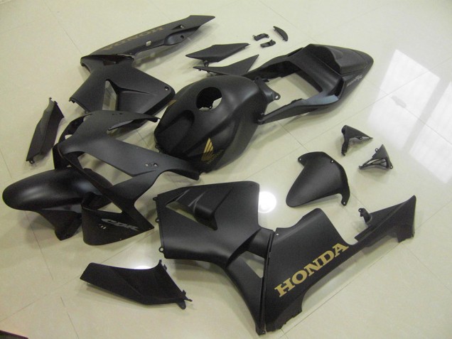 Noir Mat Or Carénage Moto CBR 600 RR 2003-2004