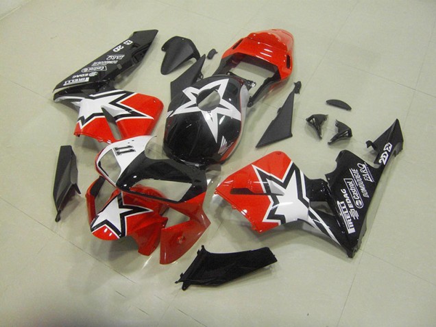 Noir Rouge Carrosserie Moto CBR 600 RR 2003-2004 Noir Rouge Carrosserie Moto CBR 600 RR 2003-2004