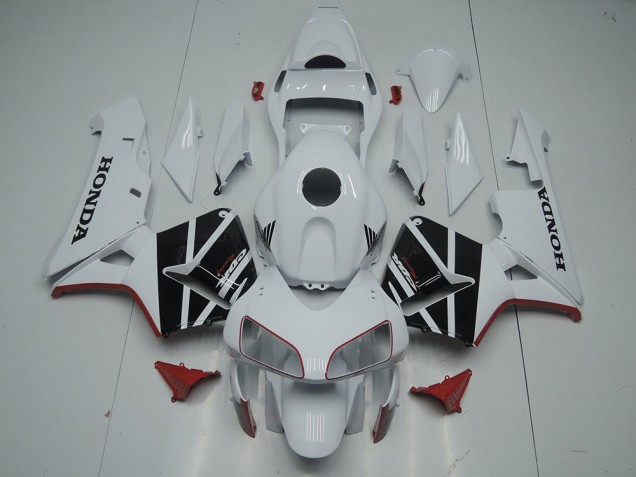 Blanc Noir Carénage Moto CBR 600 RR 2003-2004