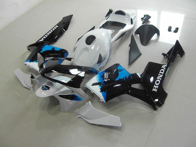Blanc Noir Bleu Carénages Moto CBR 600 RR 2003-2004