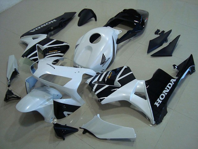 Blanc Noir Carénages Moto CBR 600 RR 2003-2004 Blanc Noir Carénages Moto CBR 600 RR 2003-2004