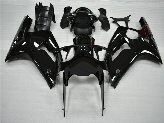 Noir Brillant Carénage Moto ZX6R 2003-2004 Noir Brillant Carénage Moto ZX6R 2003-2004
