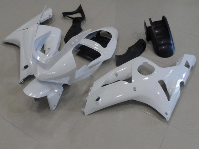 Blanc Carénage Moto ZX6R 2003-2004 Blanc Carénage Moto ZX6R 2003-2004