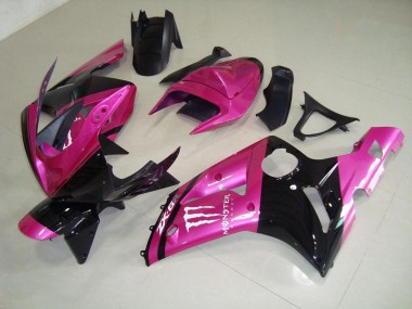 Rose Noir Monster Carénage Moto ZX6R 2003-2004