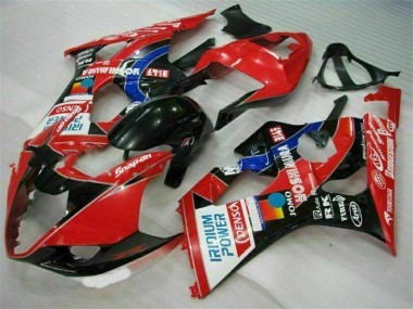 Rouge Carénages Moto GSXR 1000 K3 2003-2004