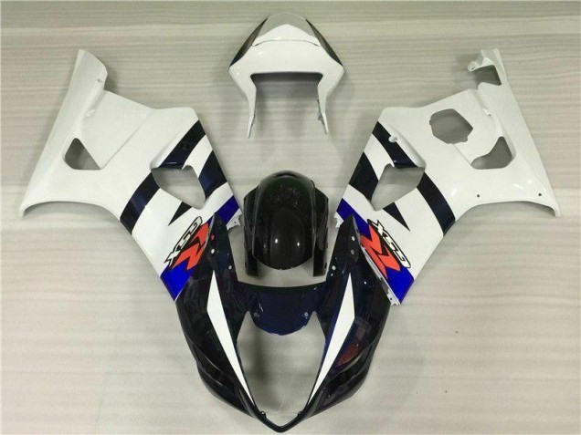 Blanc Noir Kit Carénages Motos GSXR 1000 K3 2003-2004