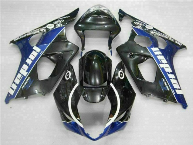 Noir Bleu Carénage Moto GSXR 1000 K3 2003-2004