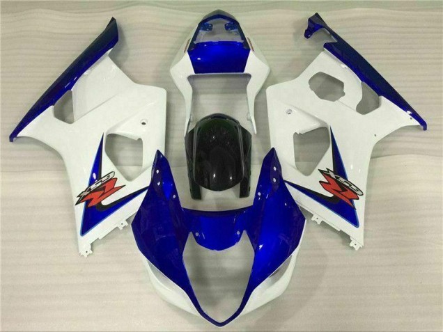 Blanc Bleu Carénage Moto GSXR 1000 K3 2003-2004