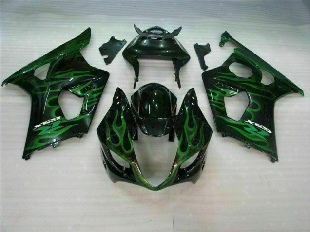 Vert Noir Carénage Moto GSXR 1000 K3 2003-2004