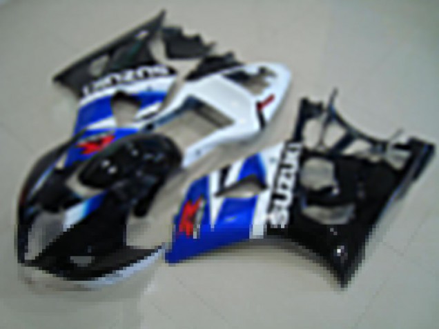 Noir Bleu Blanc Carénage Moto GSXR 1000 K3 2003-2004