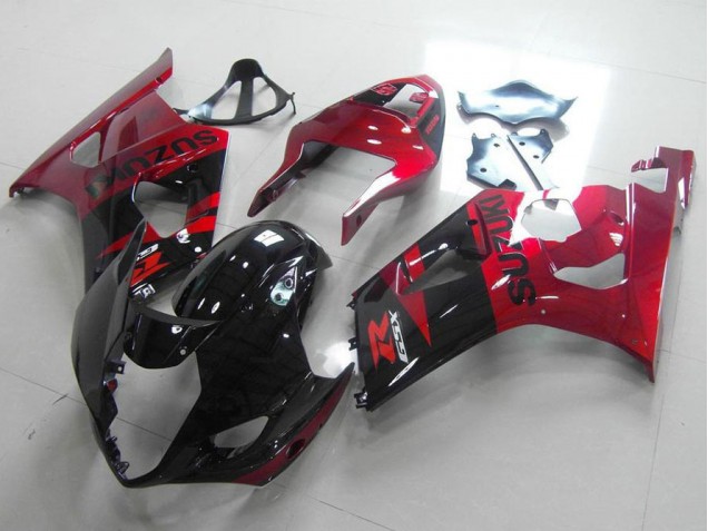 Noir Rouge Carénages Moto GSXR 1000 K3 2003-2004 Noir Rouge Carénages Moto GSXR 1000 K3 2003-2004