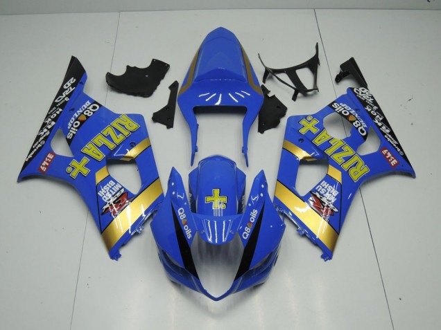 Bleu Rizla Carénage Moto GSXR 1000 K3 2003-2004 Bleu Rizla Carénage Moto GSXR 1000 K3 2003-2004