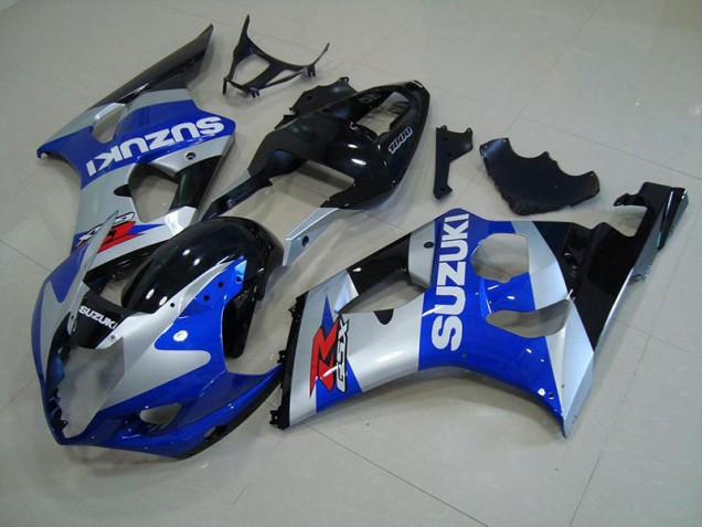 Bleu Argent Carénage Moto GSXR 1000 K3 2003-2004