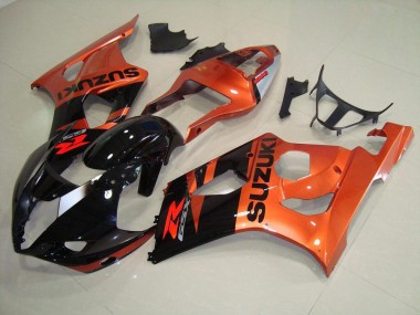 Orange et Noir Carénage Moto GSXR 1000 K3 2003-2004