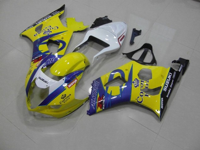 Jaune Corona Carénage Moto GSXR 1000 K3 2003-2004