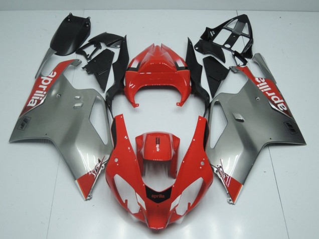 Argent et Rouge Carénage Moto RSV 1000 2003-2006