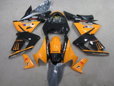 Noir Orange 3M Monster Carénage Moto ZX10R 2003-2005